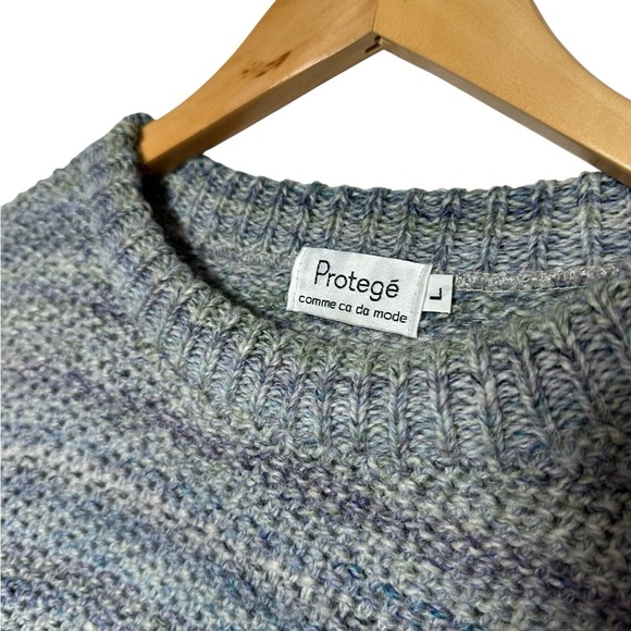 Vintage 90s Protege 100% Wool Grandpa Sweater Coogi Style | Mens Size Large - Picture 2 of 6